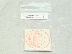 10 X Silver leaf 3.8 x 3.8 cm, 2-4 µm thick 3.70 €